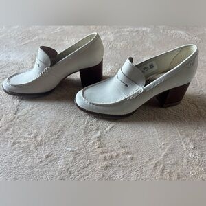 Sperry Womens Seaport Penny Heel Ivory NEVER WORN size 8